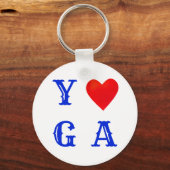 Stilvolles Yoga Schlüsselanhänger (Vorderseite)