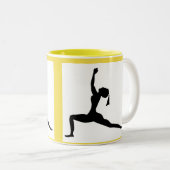 Stilvolles Yoga Zweifarbige Tasse (VorderseiteRechts)