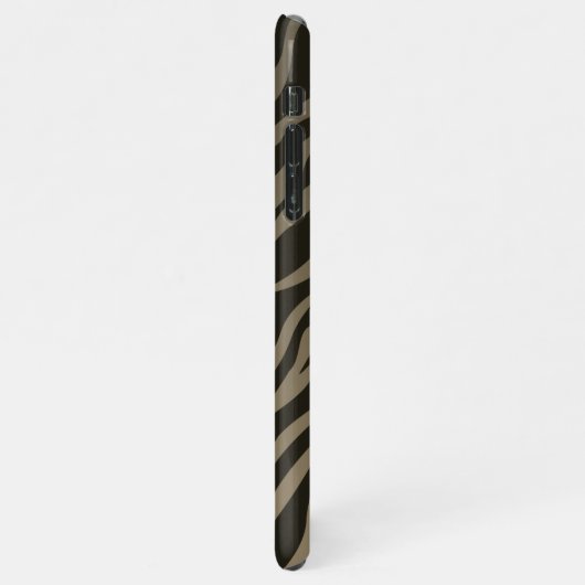 Stilvolles Zebra Animal Print Muster - kundenspezi iPhone Hülle (Linke Seite)