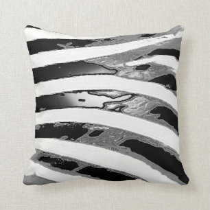 Stilvolles Zebra-Muster-Akzent-Kissen Kissen