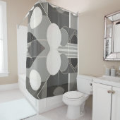 Stilvolles zeitgenössisches Abstract Design Duschvorhang (Beispiel)