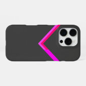 Stilvolles Zickzack Musterdesign iPhone Hülle (Rückseite (Horizontal))