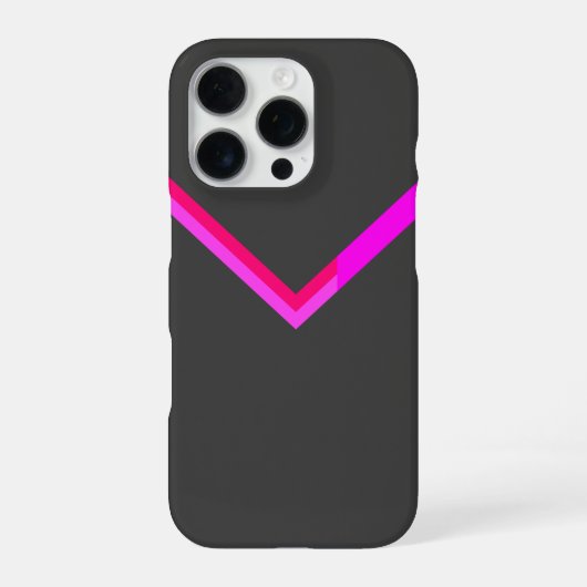 Stilvolles Zickzack Musterdesign iPhone Hülle (Rückseite)