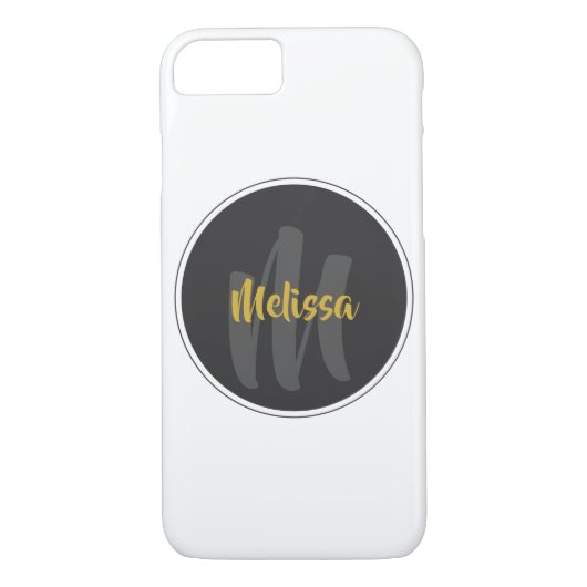 Stilvorlage für Monogramm Case-Mate iPhone Hülle (Rückseite)