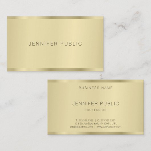 Stilvorlagen Elegant Einfach Minimalistisch Visitenkarte (Vorne/Hinten)