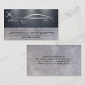 Stilwagen | Auto-Reparatur-Wrench-Logo Visitenkarte (Vorne/Hinten)