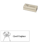 Stilweimaraner: Ihr Text, Ihr Stil Gummistempel (Stempel)