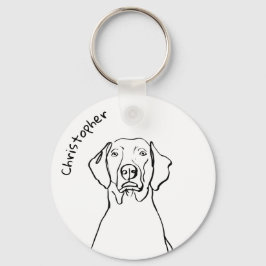 Stilweimaraner: Ihr Text, Ihr Stil Schlüsselanhänger