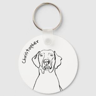 Stilweimaraner: Ihr Text, Ihr Stil Schlüsselanhänger