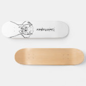 Stilweimaraner: Ihr Text, Ihr Stil Skateboard (Horizontal)