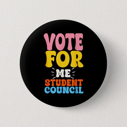 Stimm Für Mich Schülervertretung Jugend Cool Schul Button (Vorderseite)