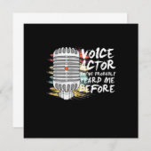 Stimmdarsteller Einladung (Vorne/Hinten)