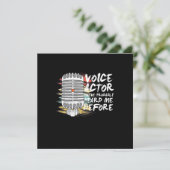 Stimmdarsteller Einladung (Stehend Vorderseite)