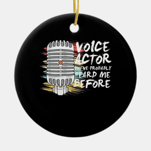 Stimmdarsteller Keramik Ornament (Vorne)