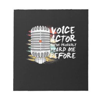 Stimmdarsteller Notizblock