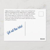 Stimme abgeben - Lucy Burns Postkarte (Rückseite)