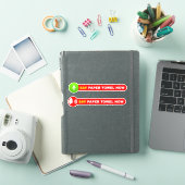 "Stimme aktiviert" (z. B. Papierhandtuch jetzt) Aufkleber (iPad Hülle)