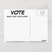 STIMME - Amerikanische Postkarte (Rückseite)