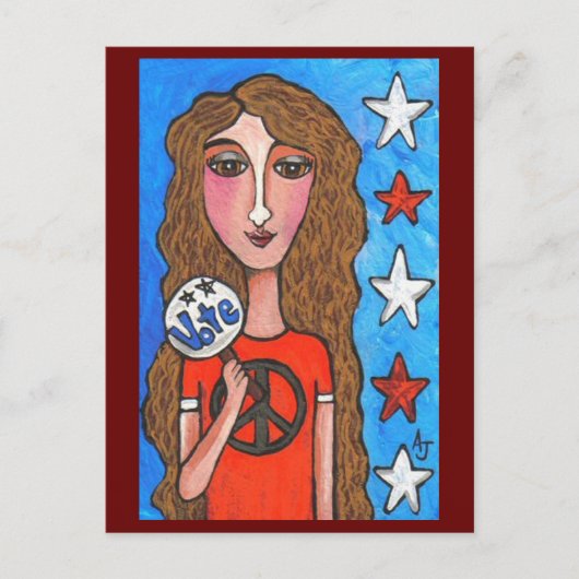 STIMME - Amerikanische Postkarte (Vorderseite)