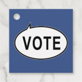 STIMME - blau Geschenkanhänger (Vorderseite)