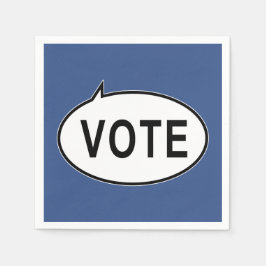 STIMME - blau Serviette