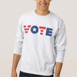 STIMME: Blue Red Letters Sweatshirt