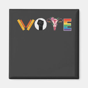 STIMME Bücher Uterus LGBT Unterstützung Magnet