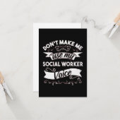 STIMME DER SOZIALARBEITNEHMER KARTE (Vorderseite/Rückseite Beispiel)