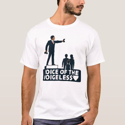 Stimme der Voiceless | Rechtsanwaltskunst T-Shirt (Vorderseite)