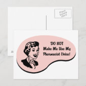 Stimme des Apothekers Postkarte (Vorne/Hinten)