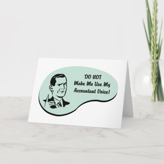 Stimme des Buchhalters Karte (Vorderseite)