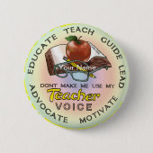 Stimme des Lehrers Button (Vorderseite)