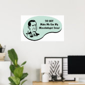 Stimme des Mikrobiologen Poster (Heimbüro)