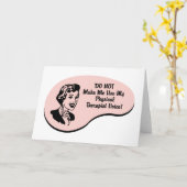 Stimme des Physiotherapeuten Karte (Gelbe Blume)