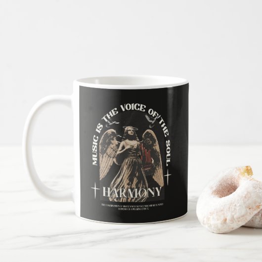 Stimme des Souls - Brutalist Streetwear Kaffeetasse (Mit Donut)