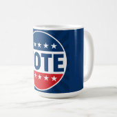 STIMME Fette Kampagne-Abzeichen-Design Kaffeetasse (VorderseiteRechts)