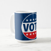 STIMME Fette Kampagne-Abzeichen-Design Kaffeetasse (Vorderseite Links)
