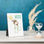 Stimme! Fotoplatte mit Ständer (Seite)