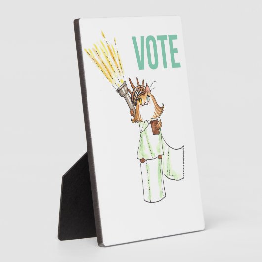 Stimme! Fotoplatte mit Ständer (Seite)