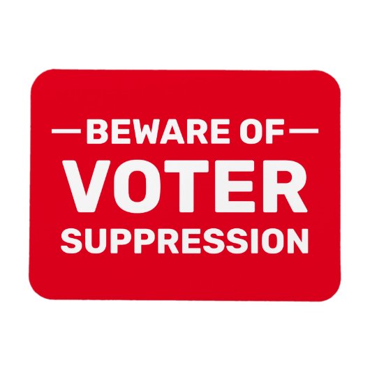 Stimme früh! Warte nicht! Vorsicht vor Wählerunter Magnet (Horizontal)