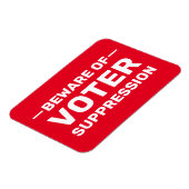 Stimme früh! Warte nicht! Vorsicht vor Wählerunter Magnet (Linke Seite)