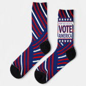Stimme für Amerika Socken (Linkes Detail)