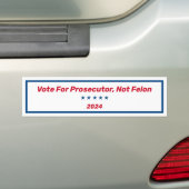 Stimme für Ankläger, nicht Felon Autoaufkleber (Auf Auto)
