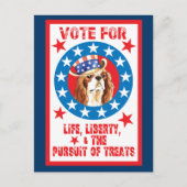 Stimme für Cavalier Postkarte (Vorderseite)