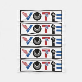 STIMME FÜR DIE FREIHEIT, RBG, USPS, Frieden, BLM,  Fleecedecke