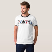 STIMME FÜR DIE FREIHEIT, RBG, USPS, Frieden, BLM, T-Shirt (Vorne ganz)