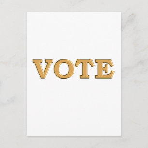 STIMME für Ihren Kandidaten Postkarte