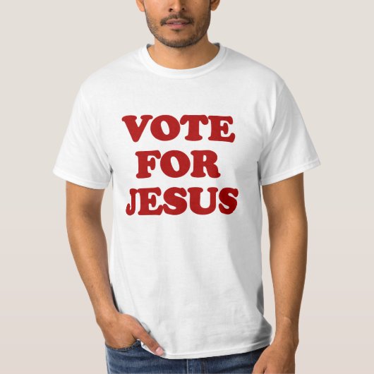 Stimme für Jesus, lustiger Christlicher T - Shirt (Vorderseite)