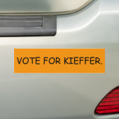 Stimme für Kieffer. Autoaufkleber (Auf Auto)