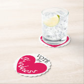 STIMME FÜR Kindness Pink Herzspass Untersetzer (Vor Ort)